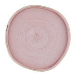 Churchill Stonecast Petal Pink Organic Walled Plates 257mm (6 Pack)