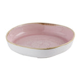 Churchill Stonecast Petal Pink Organic Walled Bowls 232mm (6 Pack)