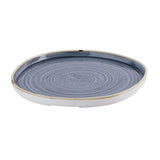 Churchill Stonecast Blueberry Organic Walled Plates 257mm (6 Pack)