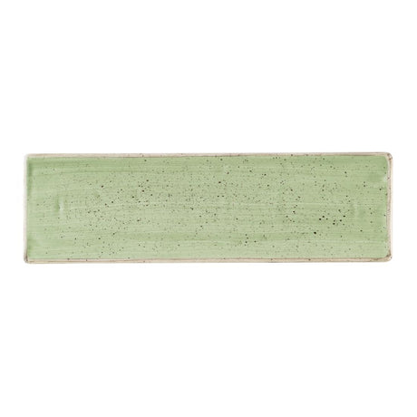 Churchill Stonecast Sage Green Oblong Plates 300 x 90mm (6 Pack)