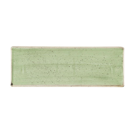 Churchill Stonecast Sage Green Oblong Plates 250 x 90mm (6 Pack)