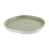 Churchill Stonecast Sage Green Organic Walled Plates 206mm (6 Pack)