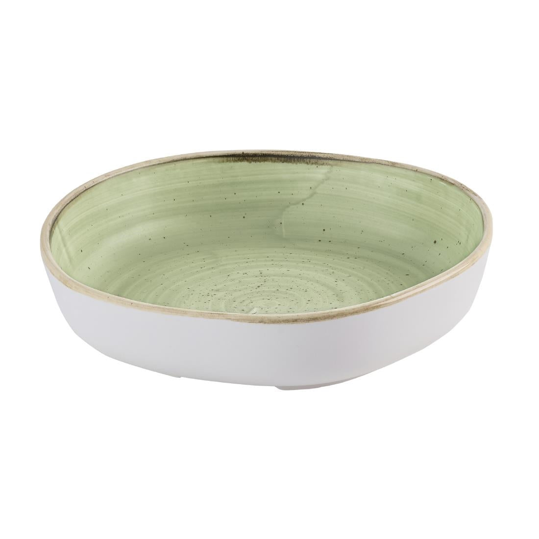 Churchill Stonecast Sage Green Organic Walled Bowls 197mm (6 Pack)