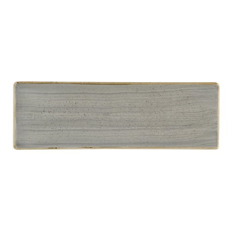 Churchill Stonecast Grey Oblong Plates 330 x 110mm (6 Pack)