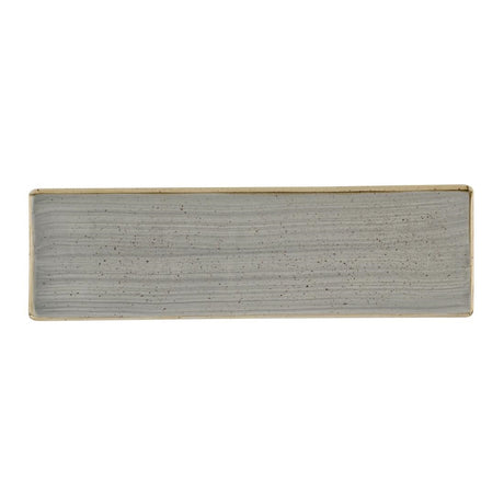 Churchill Stonecast Grey Oblong Plates 300 x 90mm (6 Pack)