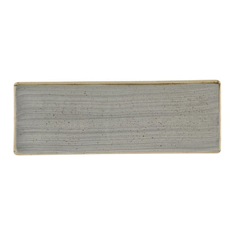 Churchill Stonecast Grey Oblong Plates 250 x 90mm (6 Pack)