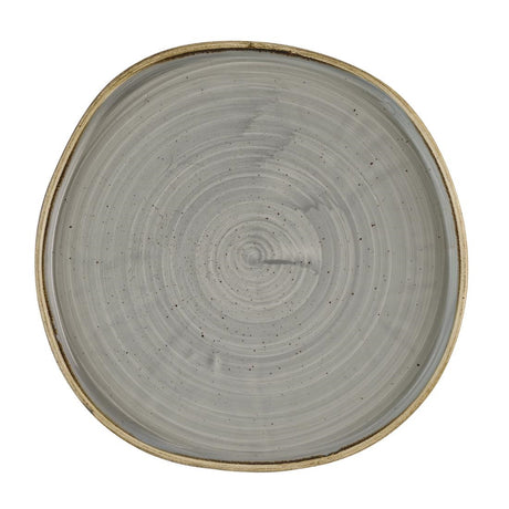 Churchill Stonecast Grey Organic Walled Plates 257mm (6 Pack)