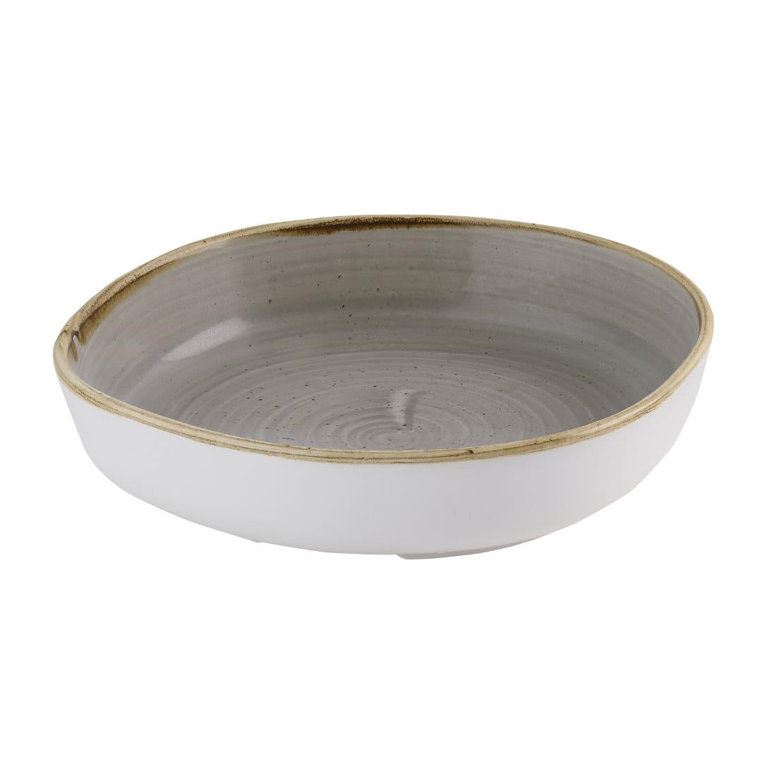 Churchill Stonecast Grey Organic Walled Bowls 197mm (6 Pack)