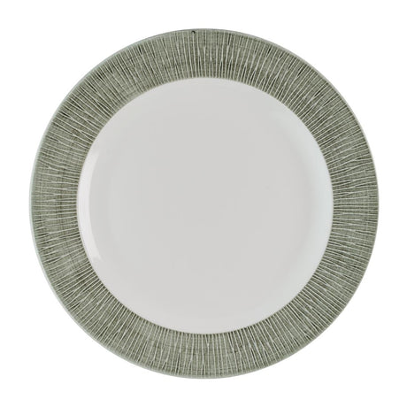 Churchill Bamboo Ceramic Spinwash Alpine Footed Plates 305mm (12 Pack)