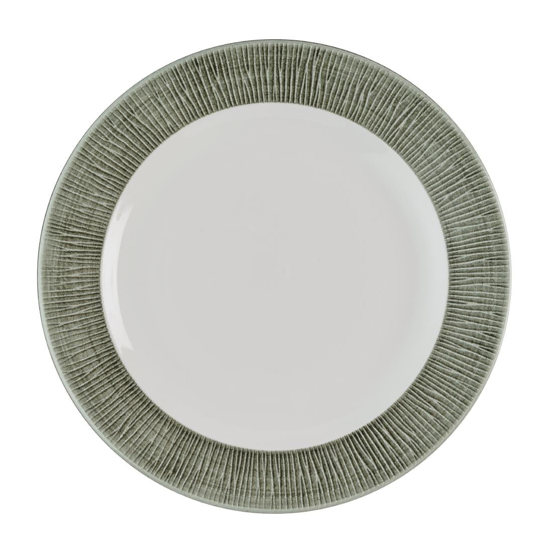 Churchill Bamboo Ceramic Spinwash Alpine Footed Plates 273mm (12 Pack)