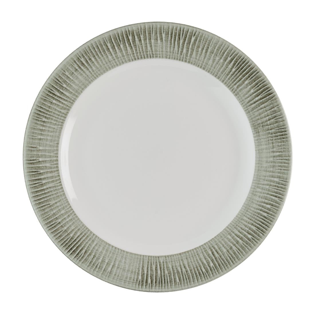 Churchill Bamboo Ceramic Spinwash Alpine Footed Plates 157mm (12 Pack)