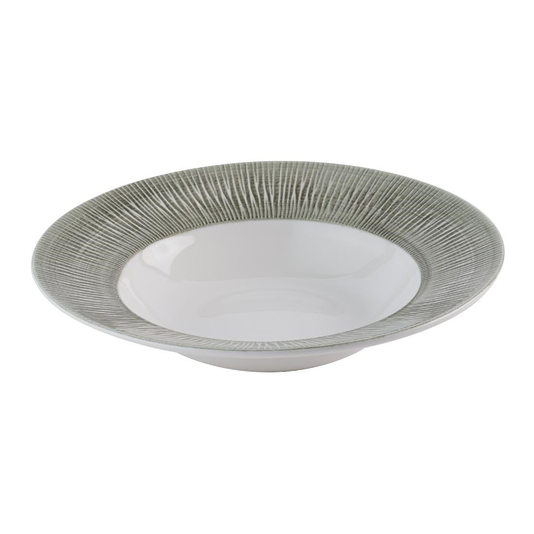 Churchill Bamboo Ceramic Spinwash Alpine Wide Rim Bowls 280mm (12 Pack)