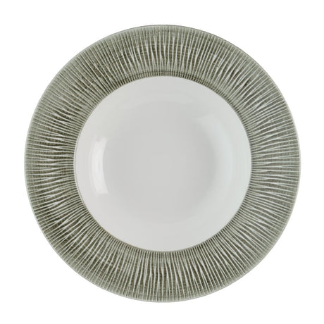 Churchill Bamboo Ceramic Spinwash Alpine Wide Rim Bowls 280mm (12 Pack)