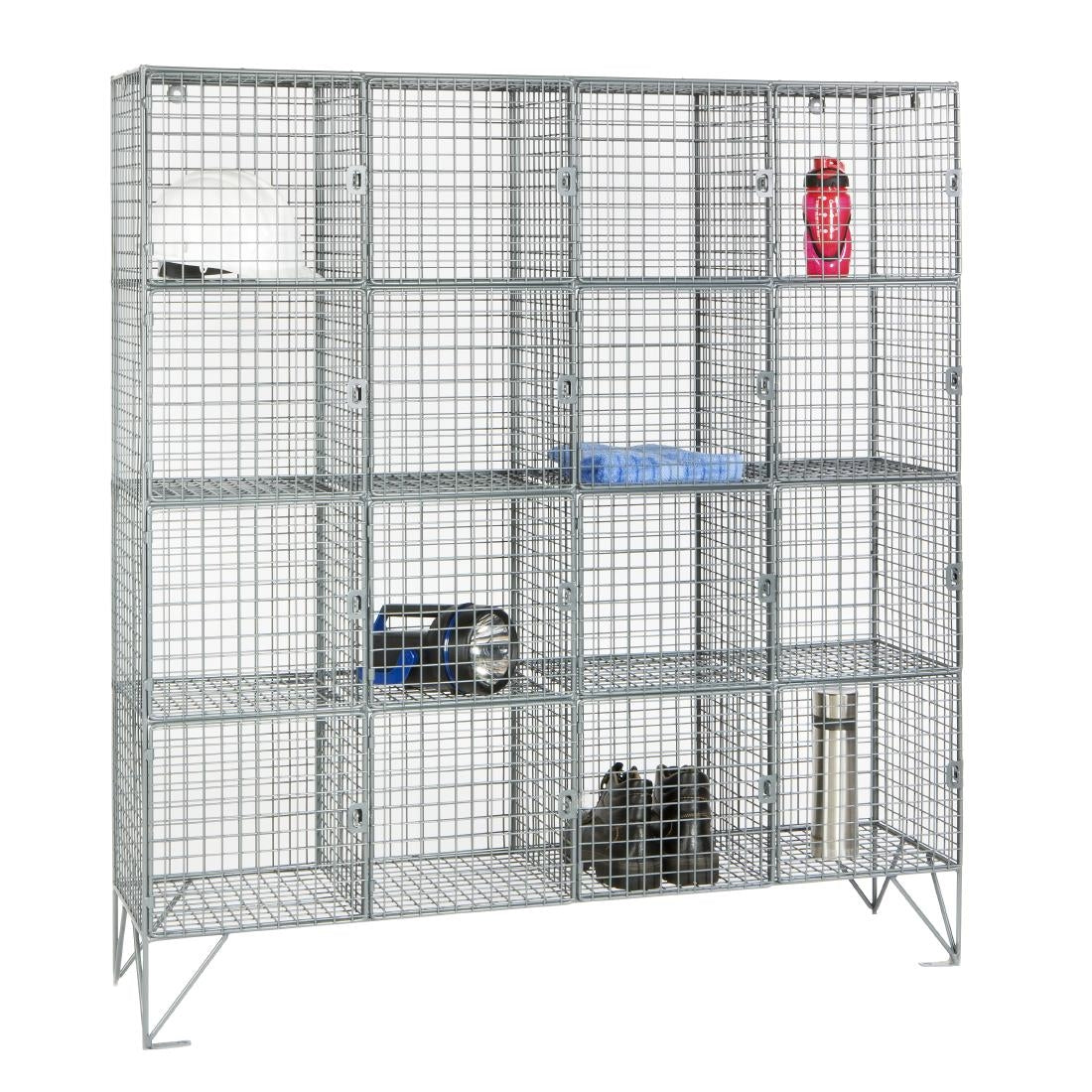 Sixteen Compartment Mesh Locker 305mm Deep