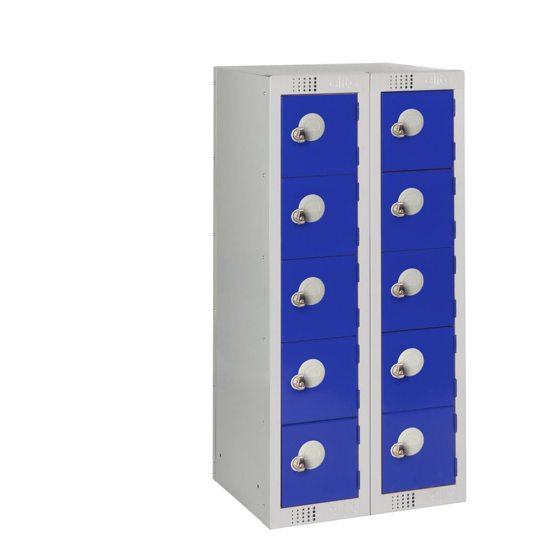 Ten Door Personal Effects Locker Blue Padlock Fitting
