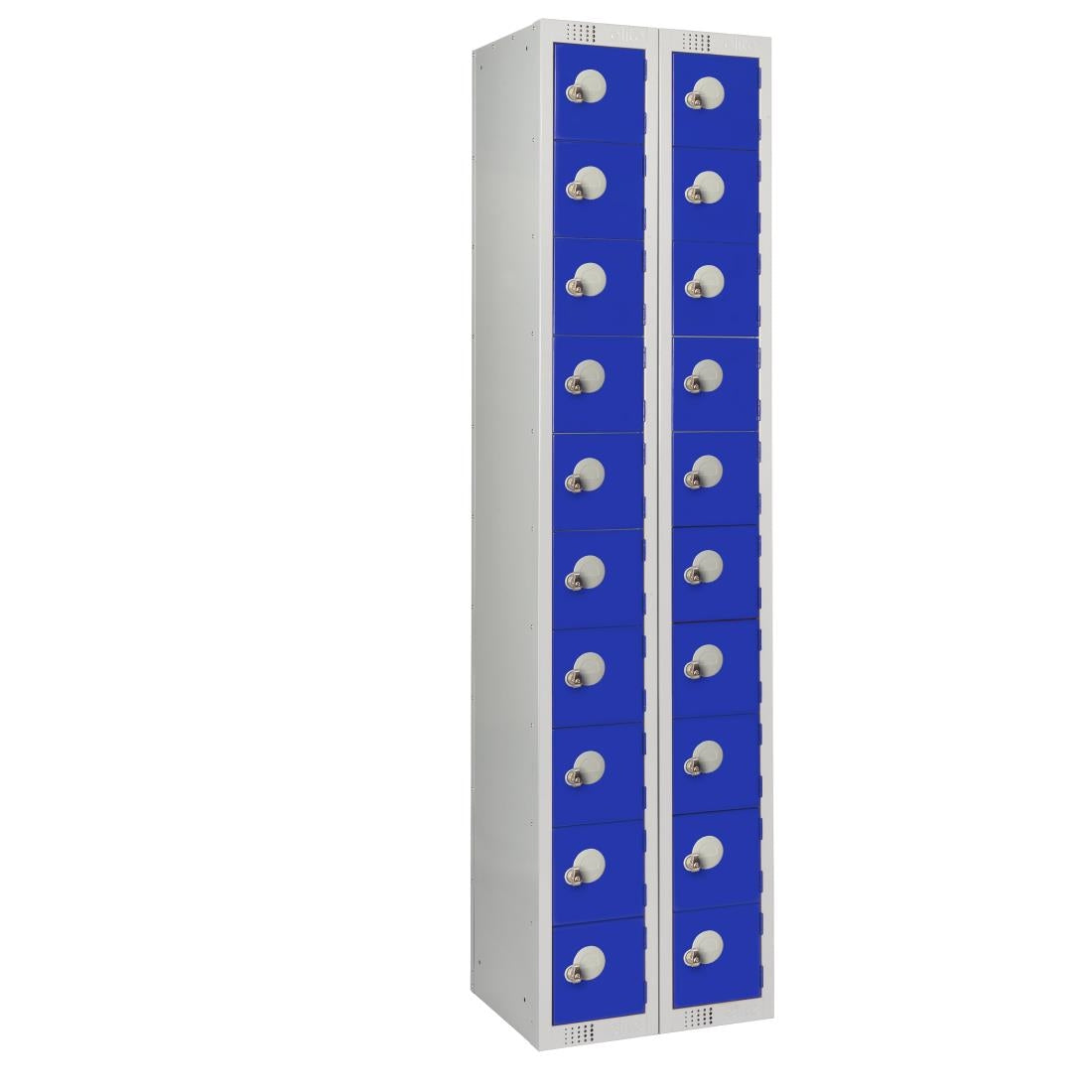 Twenty Door Personal Effects Locker Blue Padlock Fitting