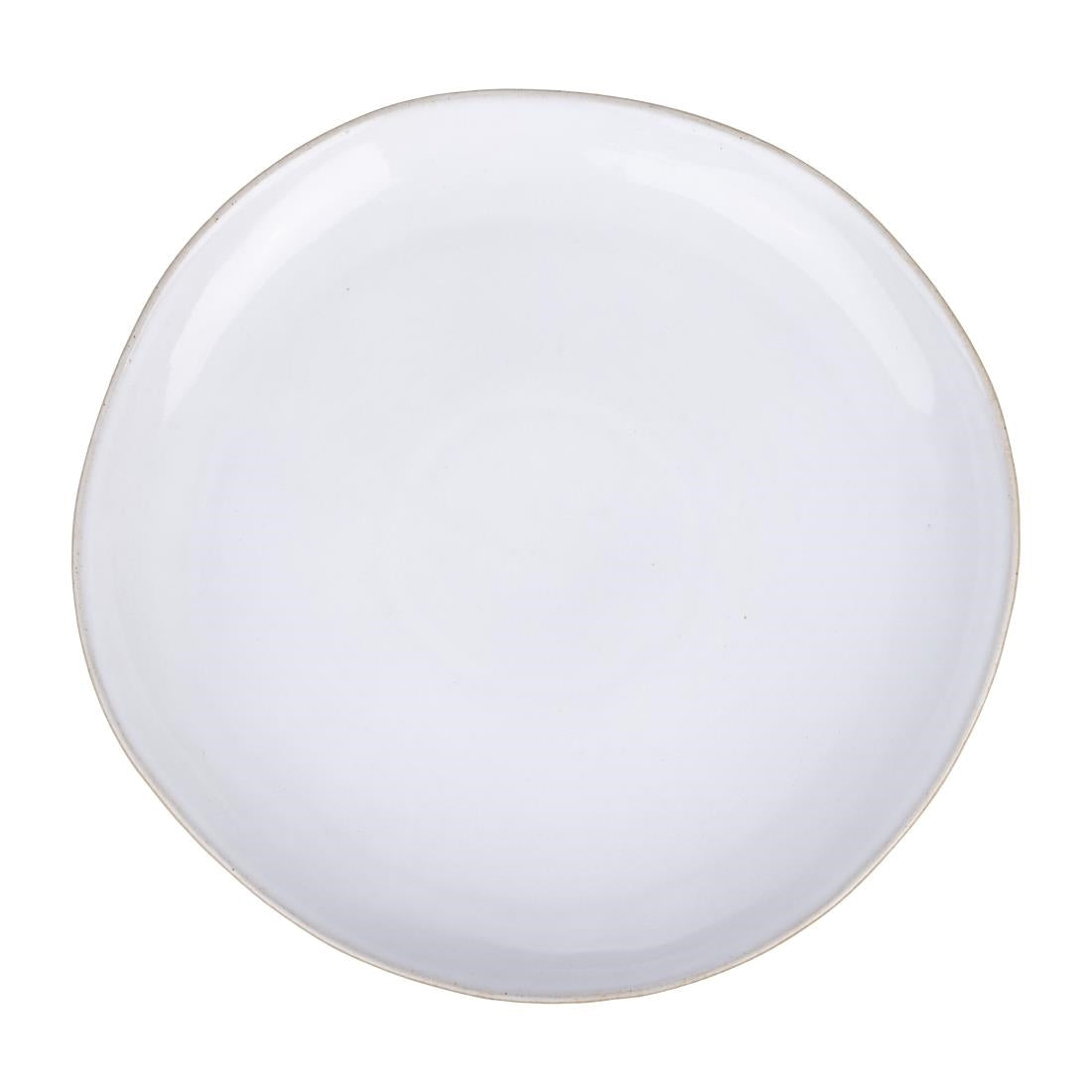 Olympia Raw Recycled Clay Coupe Plates Natural 260mm (6 Pack)