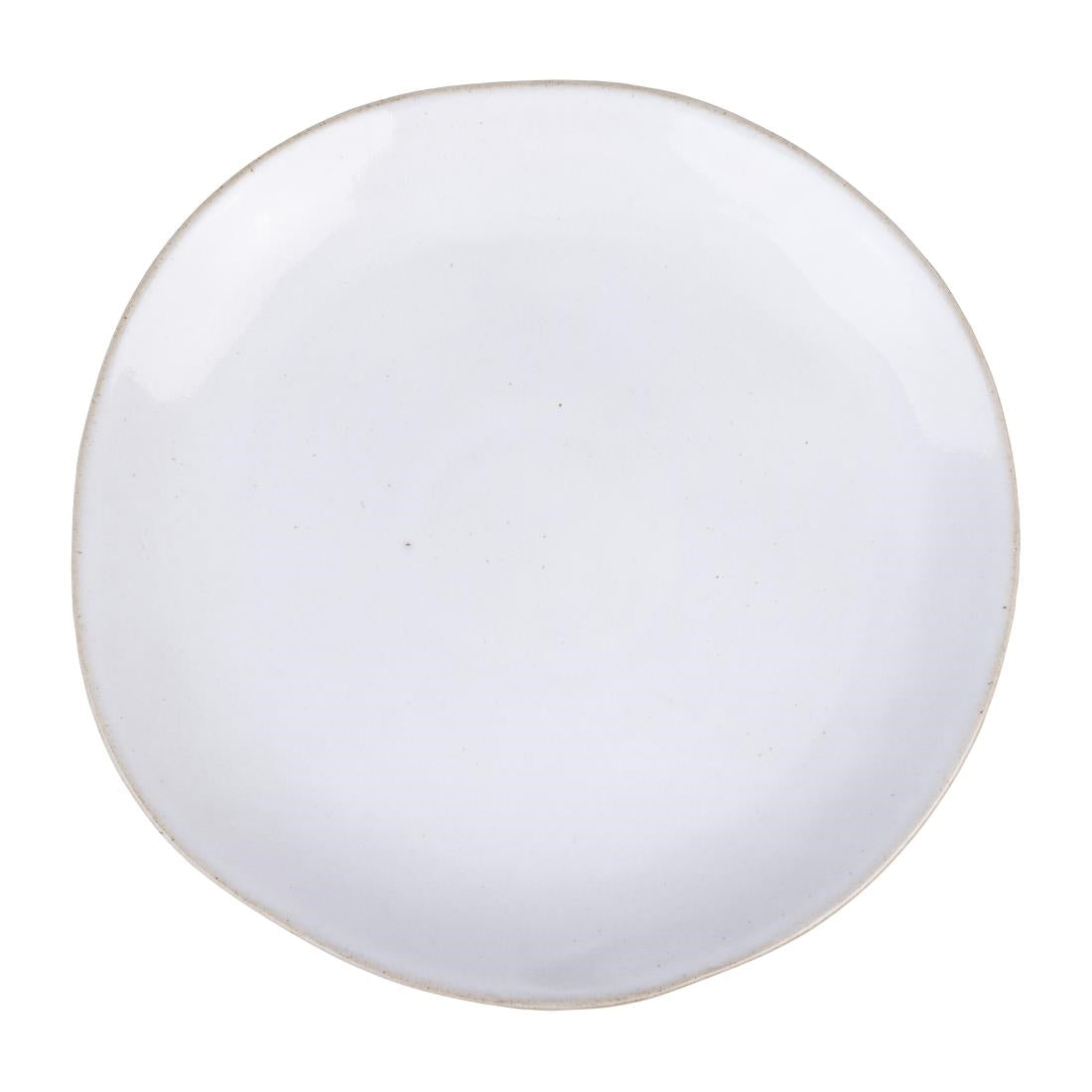 Olympia Raw Recycled Clay Coupe Plates Natural 220mm (6 Pack)