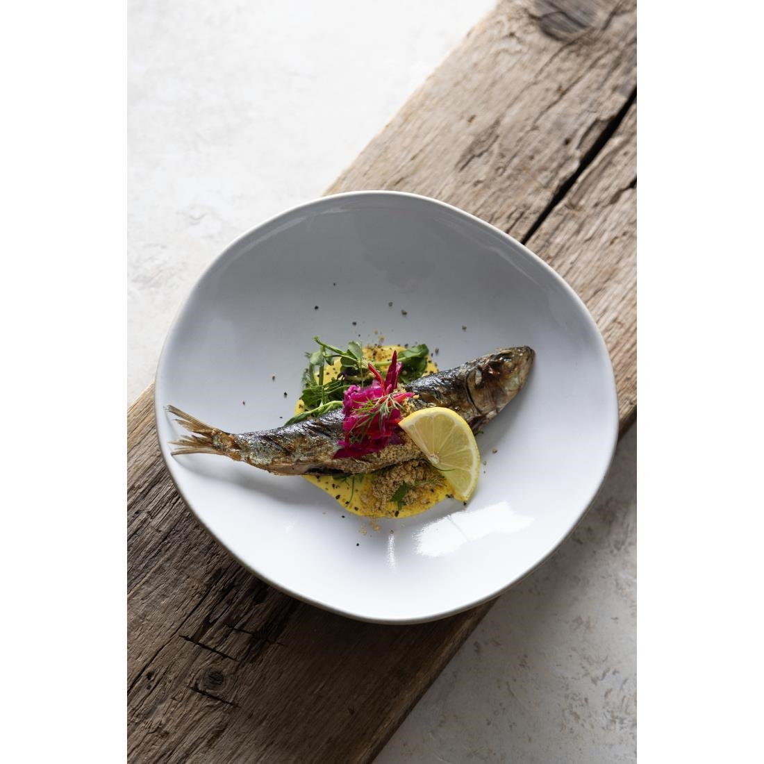 Olympia Raw Recycled Clay Coupe Bowls Natural 230mm (6 Pack)