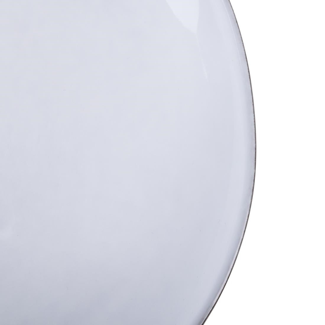 Olympia Raw Recycled Clay Coupe Plates Charcoal 260mm (6 Pack)