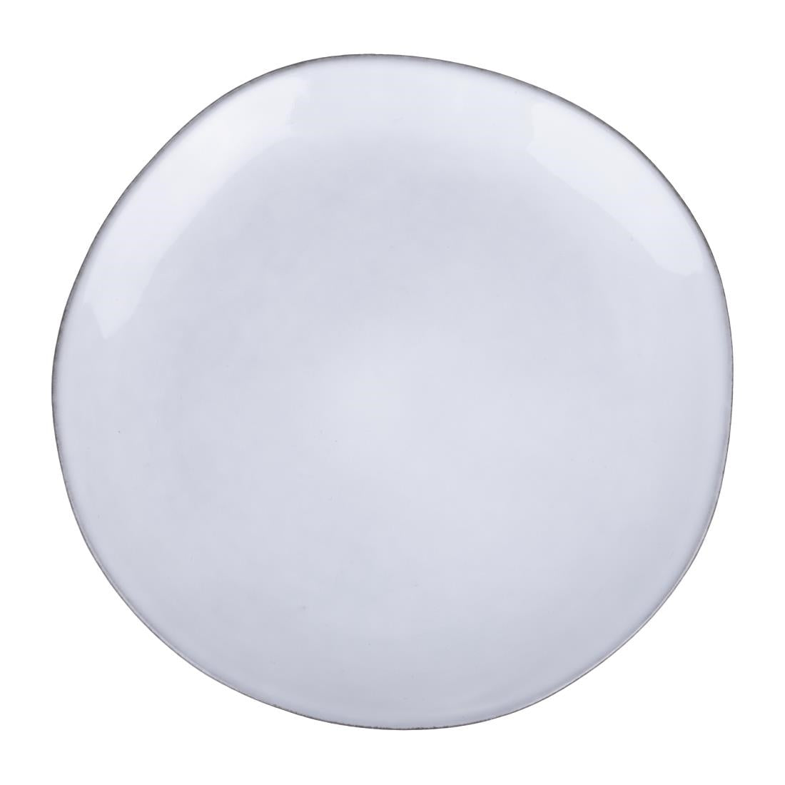 Olympia Raw Recycled Clay Coupe Plates Charcoal 220mm (6 Pack)