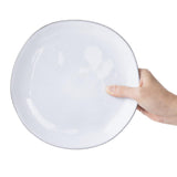 Olympia Raw Recycled Clay Coupe Plates Charcoal 220mm (6 Pack)