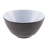 Olympia Raw Recycled Clay Deep Bowls Charcoal 140mm (6 Pack)