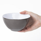 Olympia Raw Recycled Clay Deep Bowls Charcoal 140mm (6 Pack)