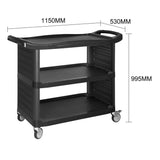 Vogue Polypropylene 3 Tier Trolley