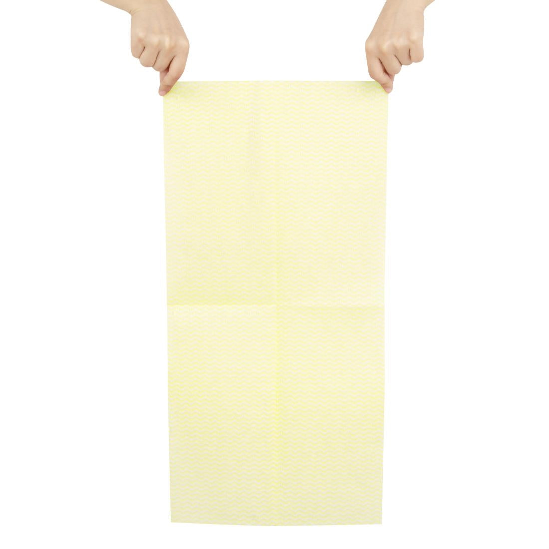 Jantex Non-Woven Cloths Yellow (50 Pack)