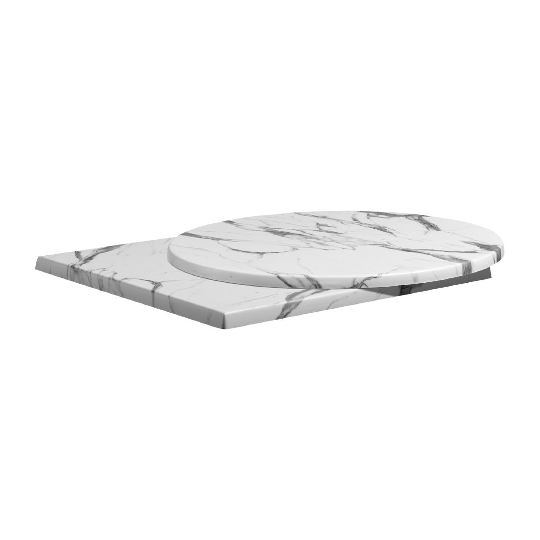 Enduratop Round Carrara Marble Table Top 900mm