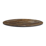 Extrema Round Planked Vintage Wood Table Top 600mm