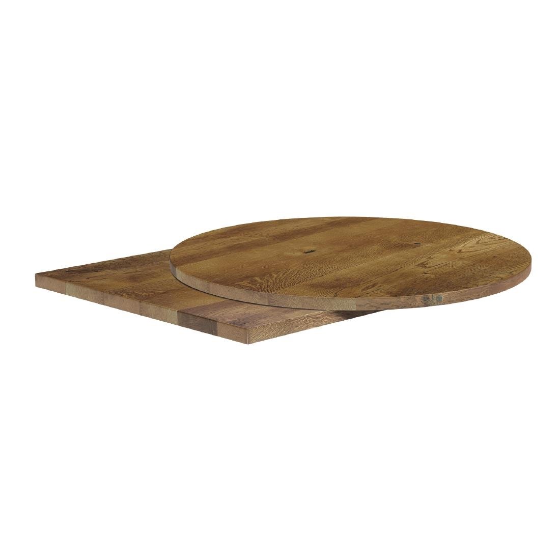Solid Oak Natural Square Table Top 600x600mm