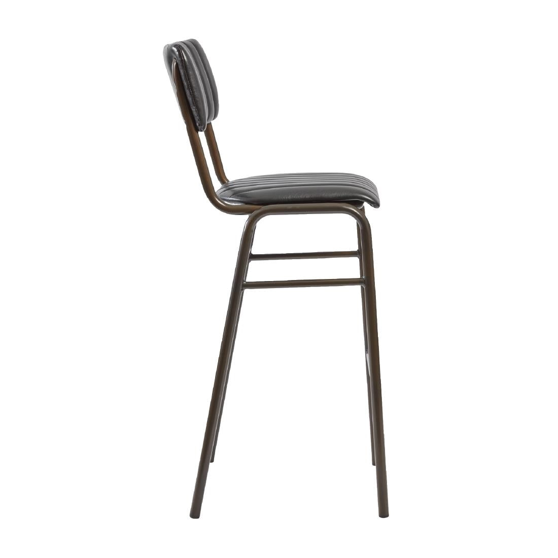 Tavo Stacking Bar Stool Vintage Black (2 Pack)