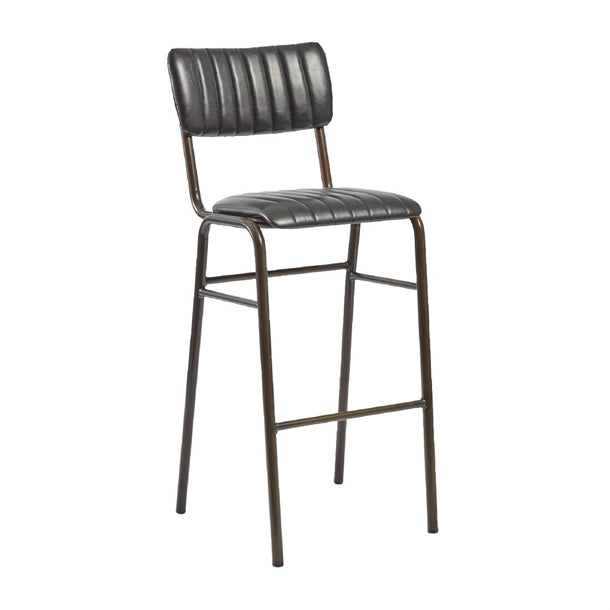 Tavo Stacking Bar Stool Vintage Black (Pack of 2)