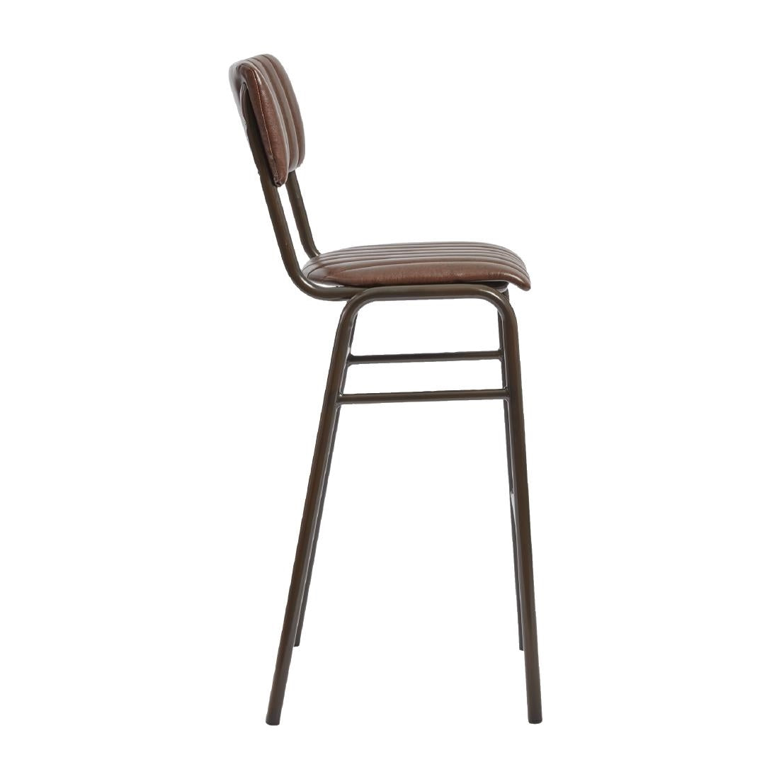 Tavo Stacking Bar Stool Vintage Brown (2 Pack)