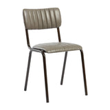 Tavo Stacking Side Chairs Vintage Dark Grey (2 Pack)