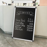 Olympia Black Magnetic Board 600x900mm