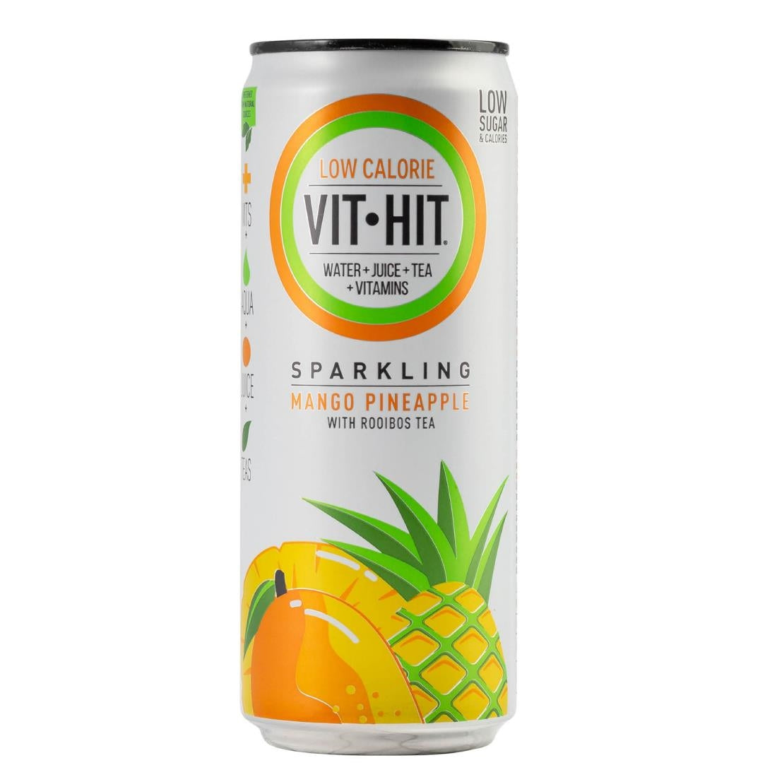 VITHIT Sparkling Mango & Pineapple Vitamin Water 330ml (12 Pack)