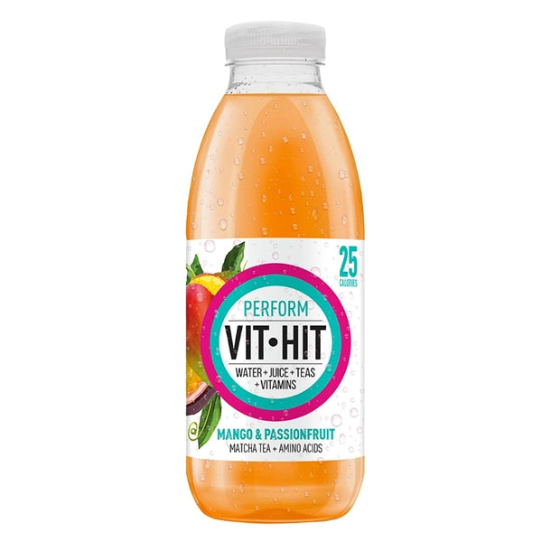 VITHIT Perform Mango & Passionfruit Vitamin Water 500ml (Pack of 12)