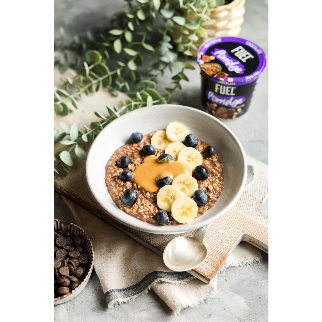 FUEL 10K Chocolate Porridge Pots 70g (8 Pack)