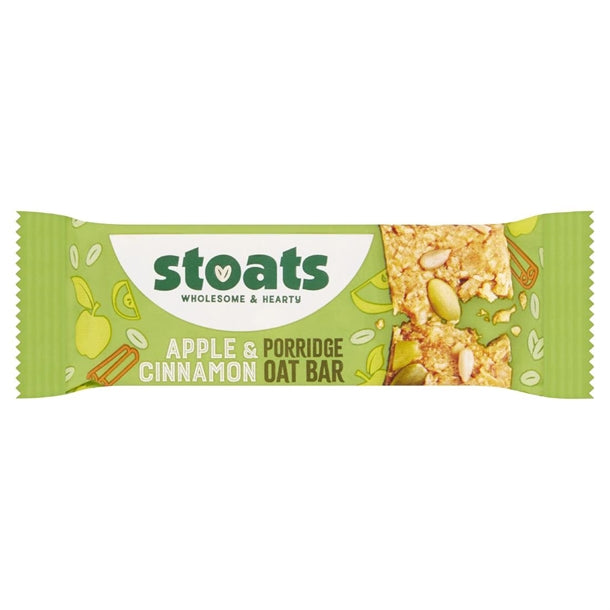 Stoats Apple & Cinnamon Oat Bars 42g (Pack of 24)