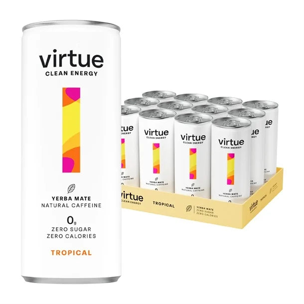 Virtue Clean Energy Tropical Drink 250ml (Pack of 12)