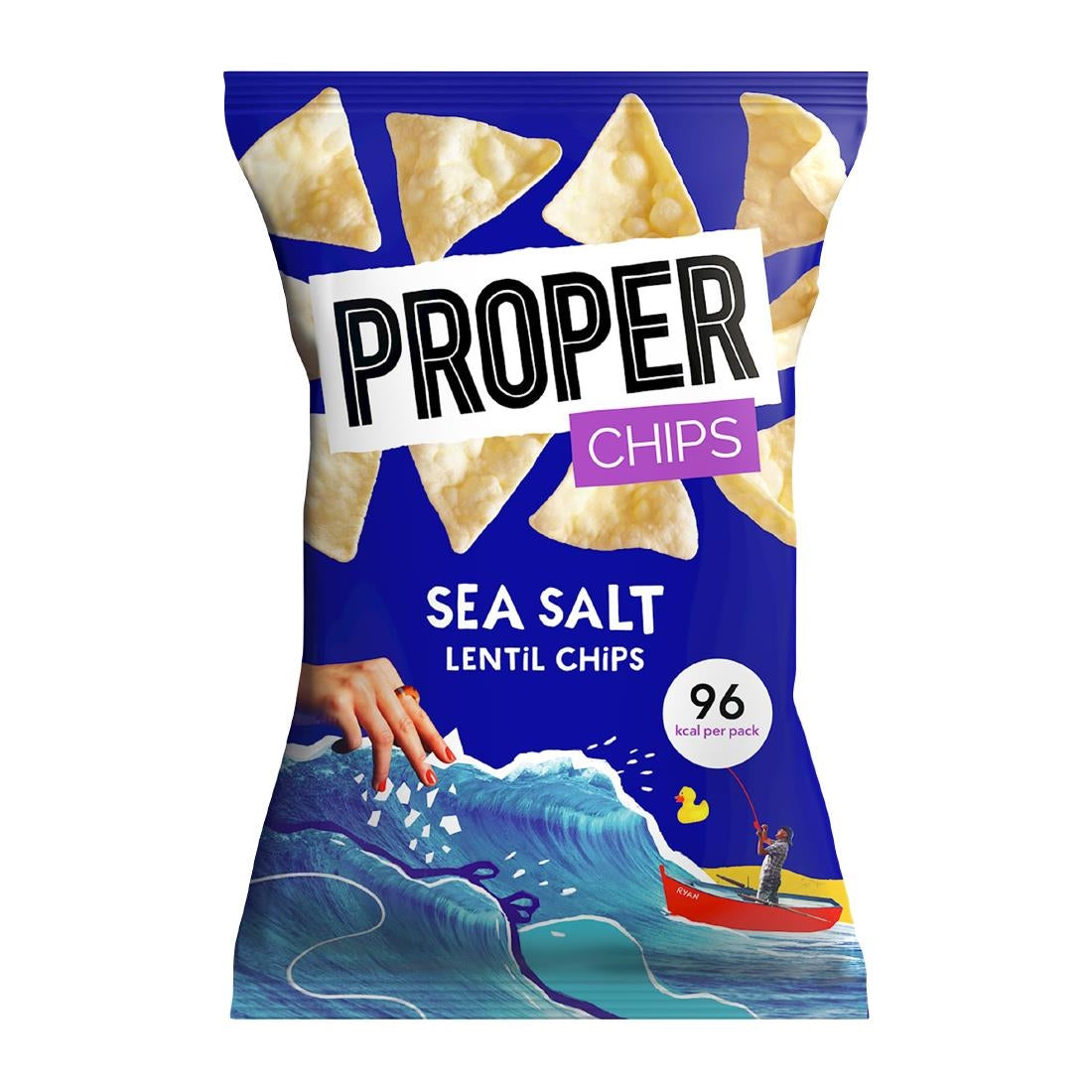 Properchips Impulse Sea Salt Lentil Chips 20g (24 Pack)