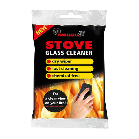 Trollull Stove Glass Cleaner Sponges (2 Pack)