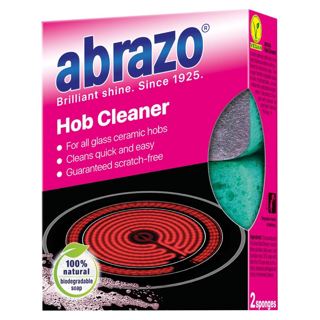 Abrazo Hob Cleaner Sponges (2 Pack)
