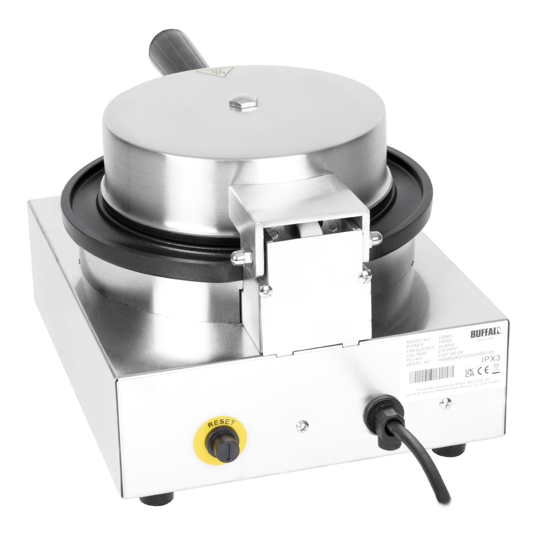 Buffalo Round Belgian Waffle Maker