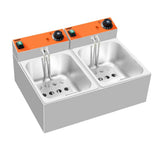 HOST Countertop Electric Fryer 2x 5Ltr HOST0575FD