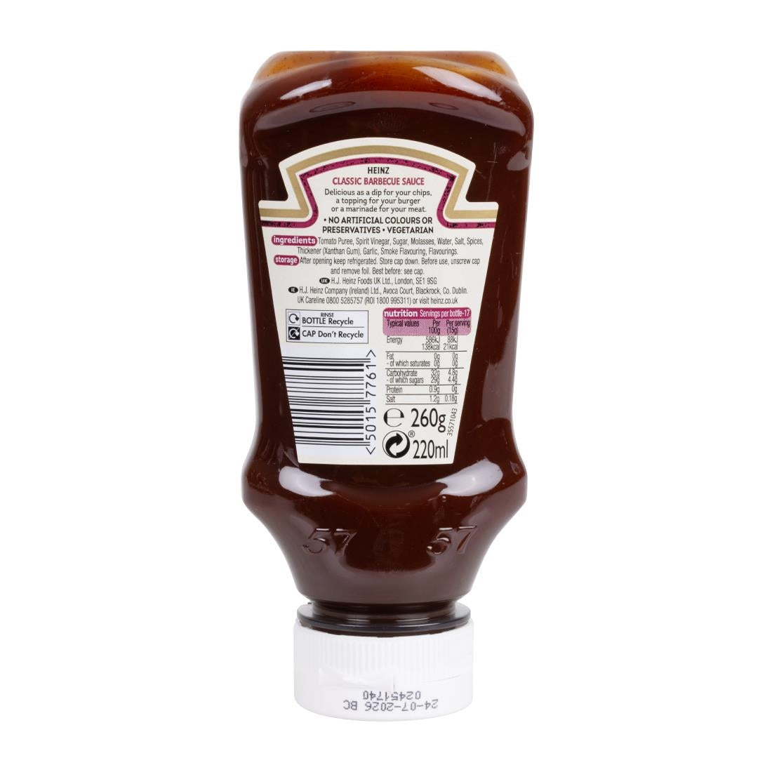 Heinz Table Top Classic Barbecue Sauce 220ml (8 Pack)