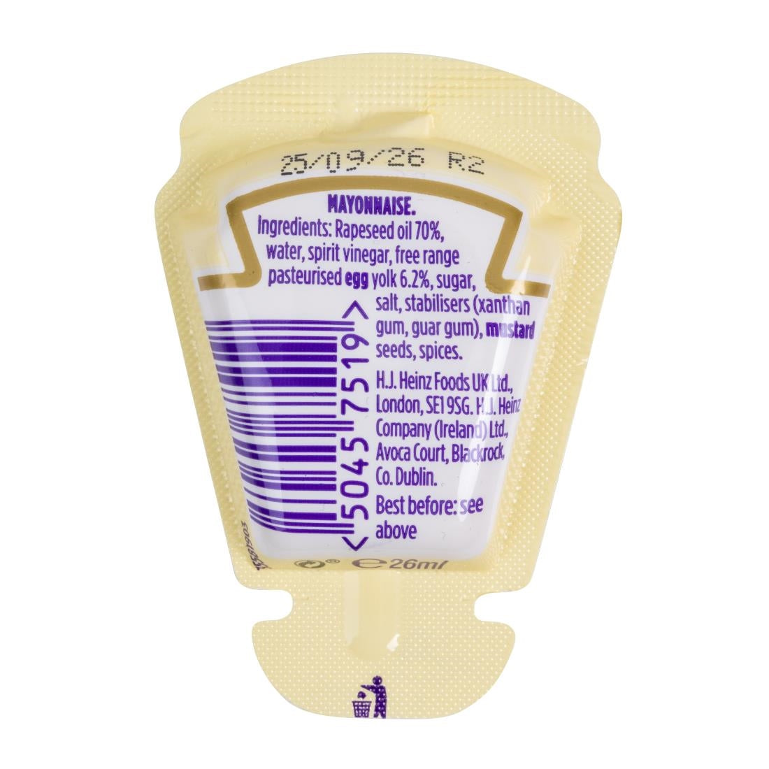 Heinz Mayonnaise SqueezMe! Sachets 26ml (70 Pack)